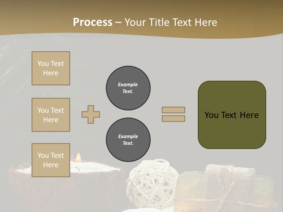 Ball Black Candle PowerPoint Template