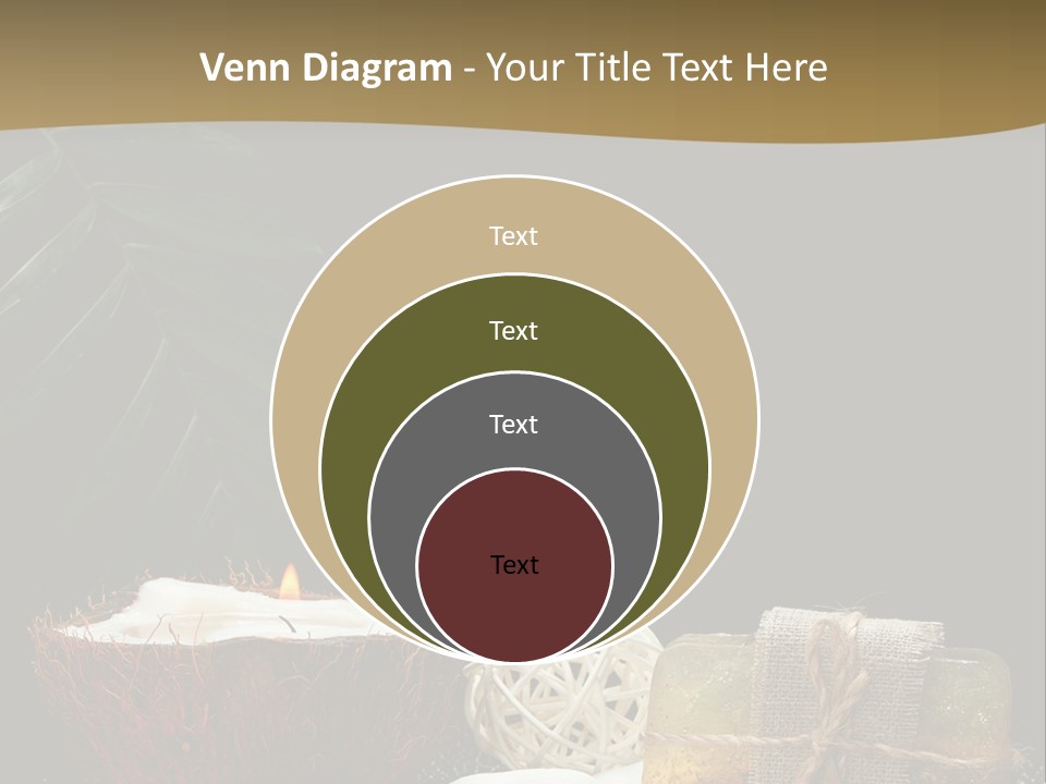 Ball Black Candle PowerPoint Template