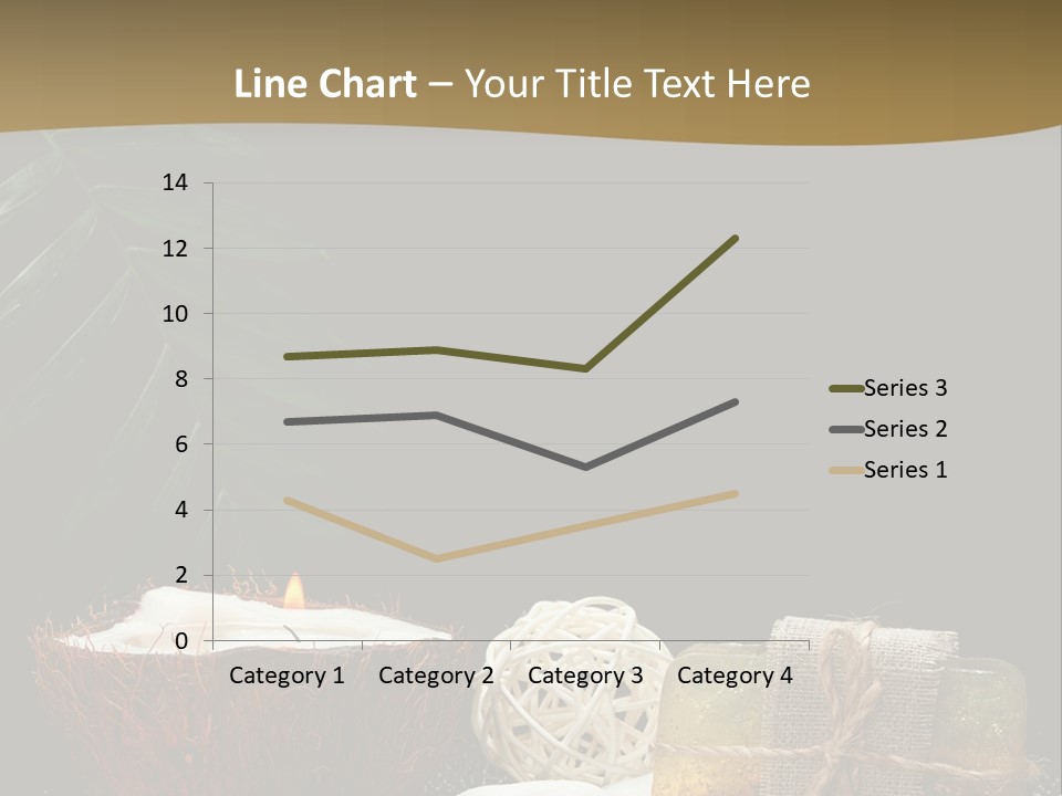 Ball Black Candle PowerPoint Template