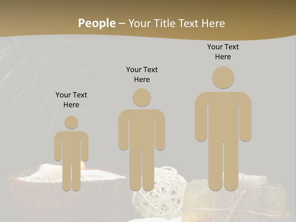 Ball Black Candle PowerPoint Template