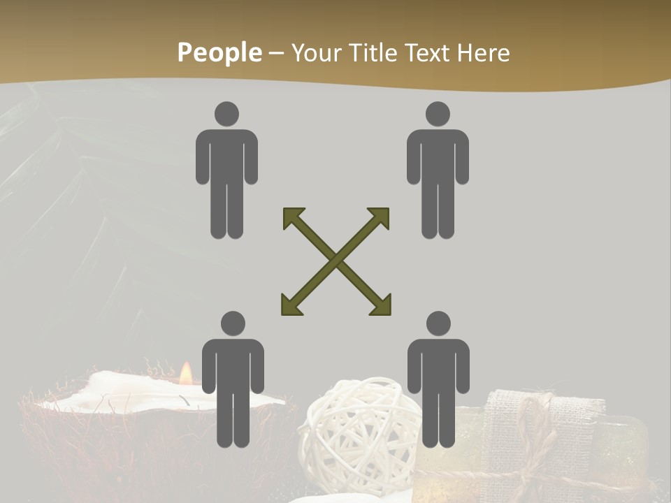 Ball Black Candle PowerPoint Template