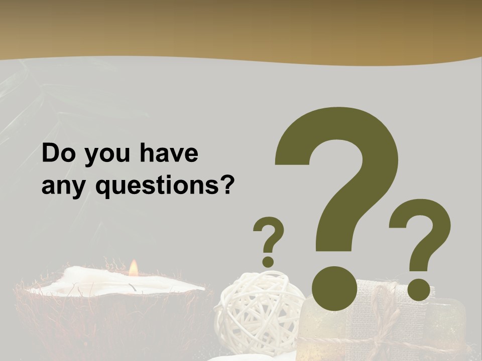 Ball Black Candle PowerPoint Template