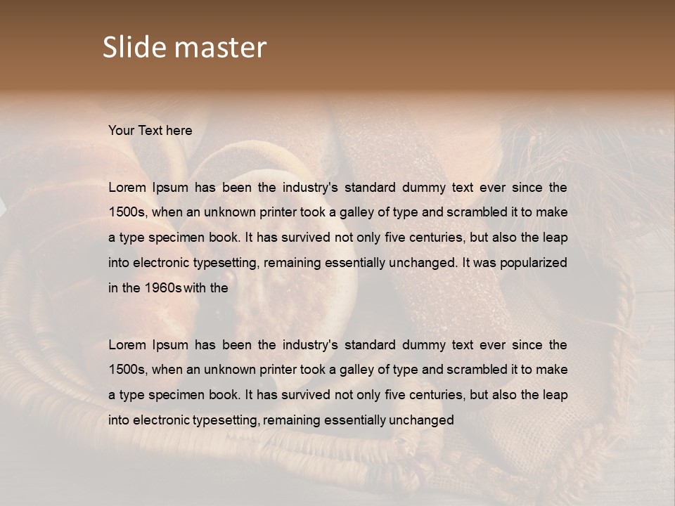 Maison Traditionnel Repas PowerPoint Template