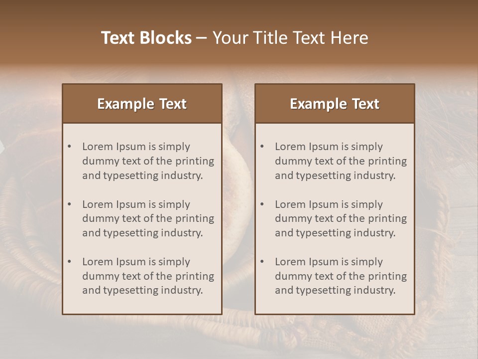 Maison Traditionnel Repas PowerPoint Template