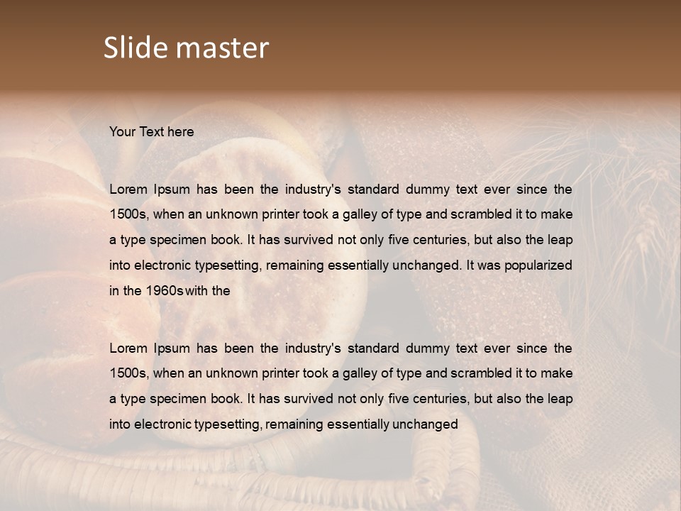 Rustique Frais Pain PowerPoint Template