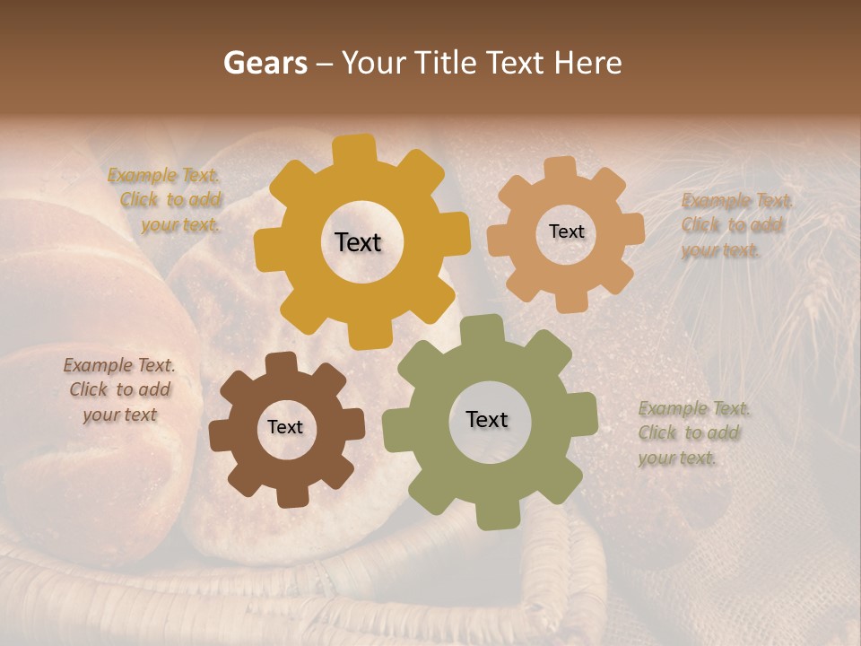 Rustique Frais Pain PowerPoint Template