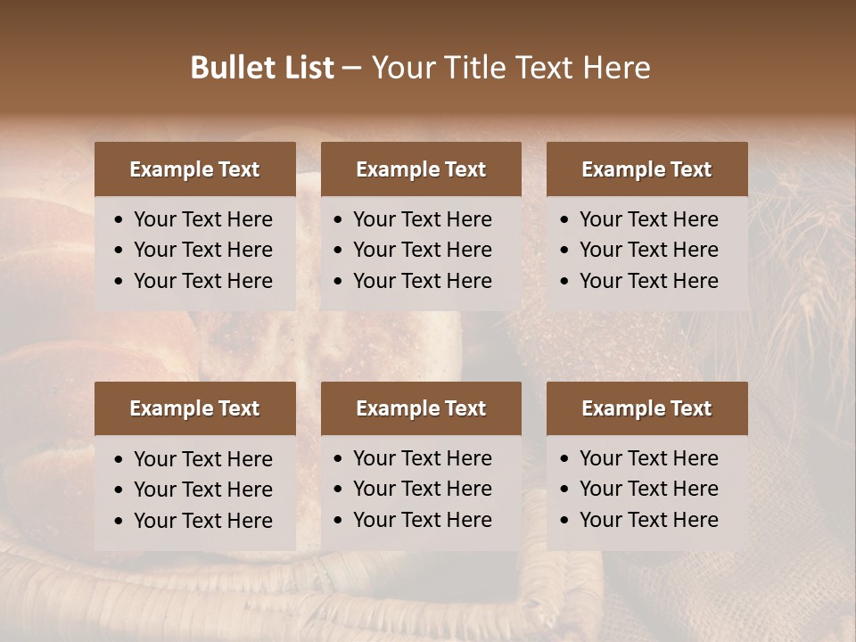 Rustique Frais Pain PowerPoint Template