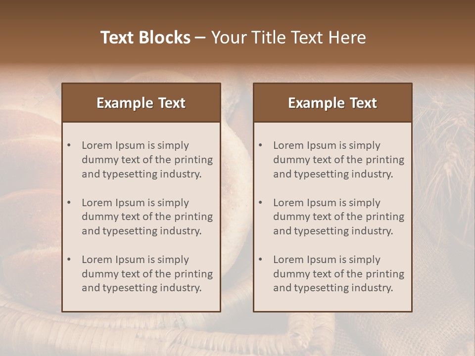 Rustique Frais Pain PowerPoint Template