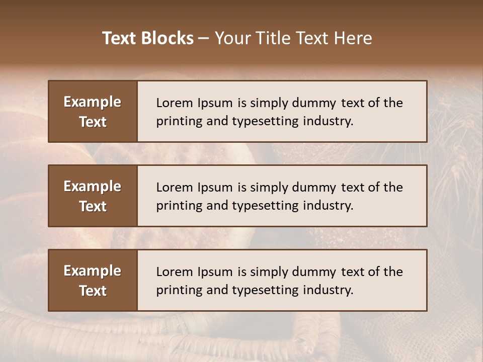 Rustique Frais Pain PowerPoint Template
