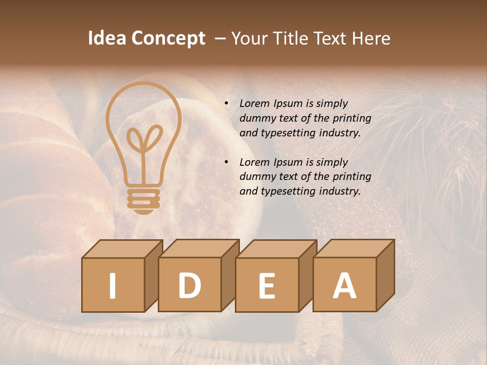 Rustique Frais Pain PowerPoint Template