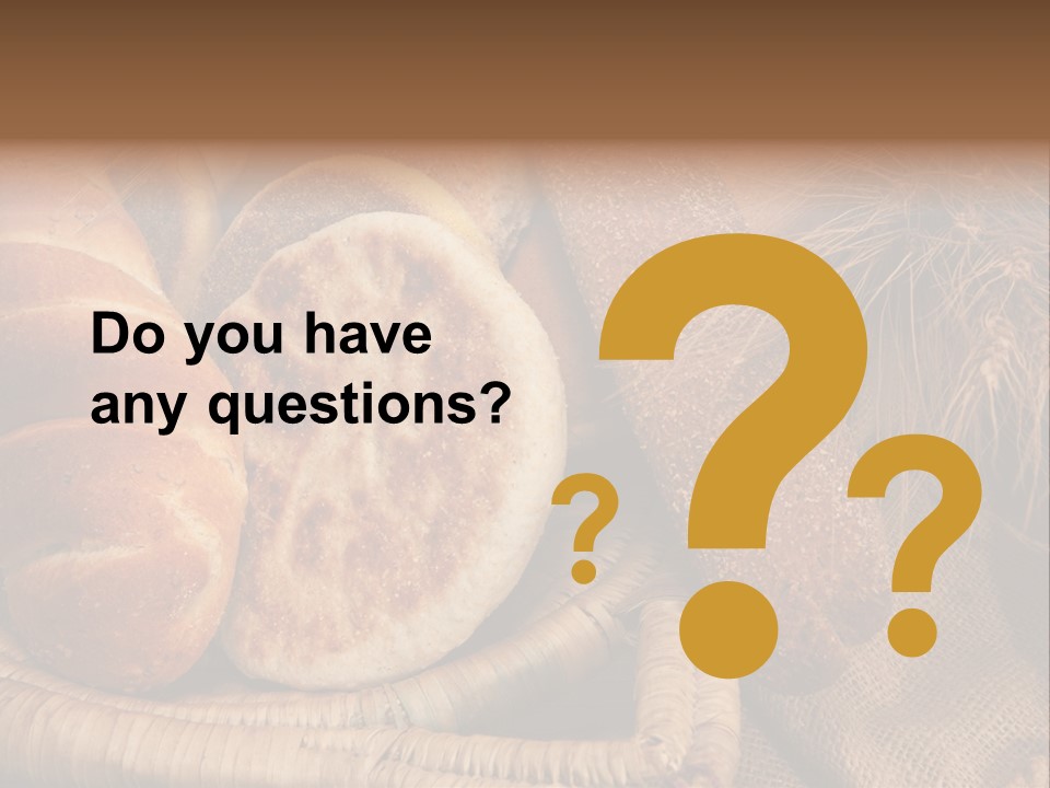 Rustique Frais Pain PowerPoint Template