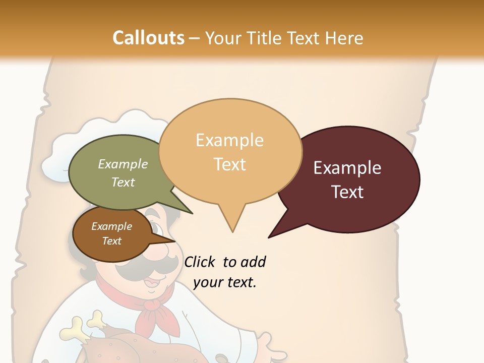 Smiling Clipart Design PowerPoint Template