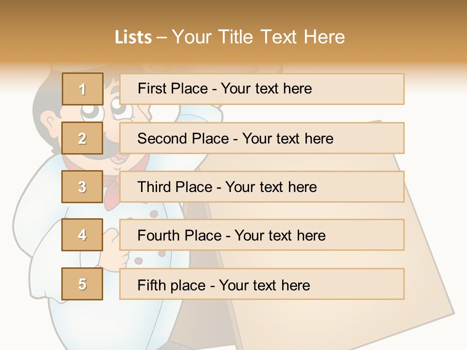 Table Professional Plate PowerPoint Template