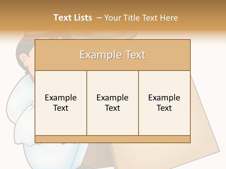 Table Professional Plate PowerPoint Template