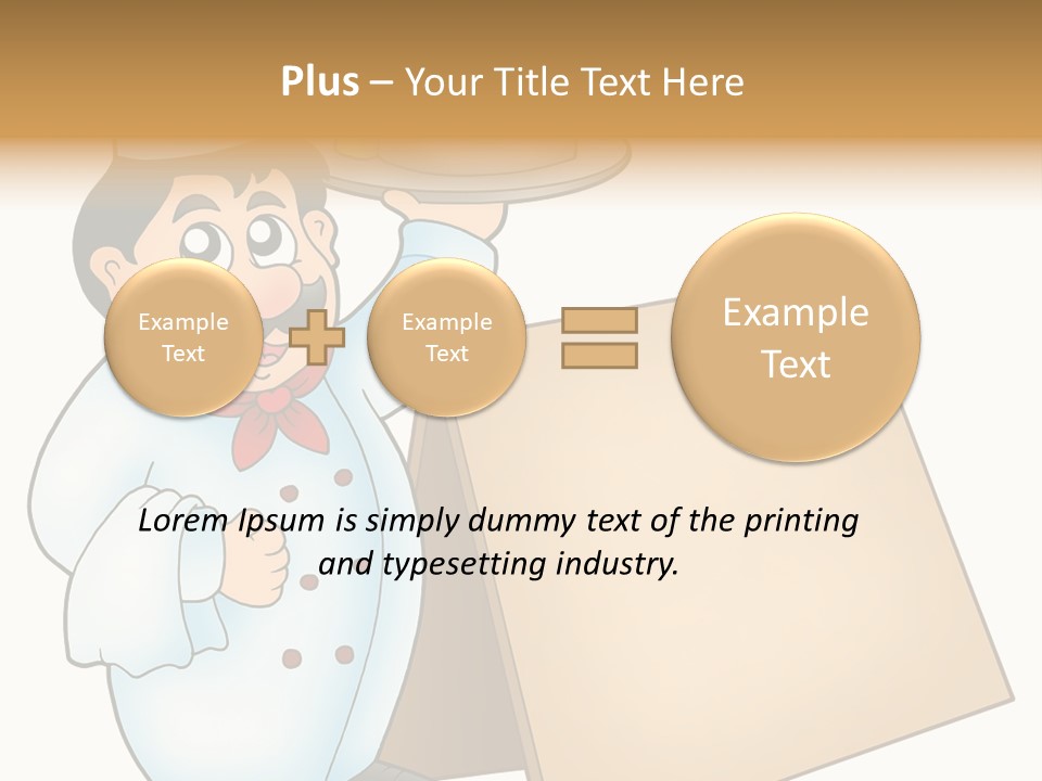 Table Professional Plate PowerPoint Template