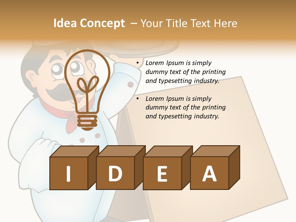 Table Professional Plate PowerPoint Template