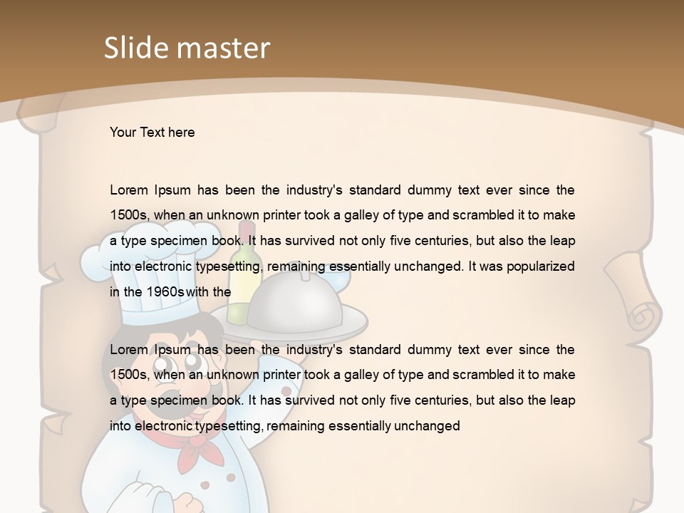 Cook Hat Parchment PowerPoint Template