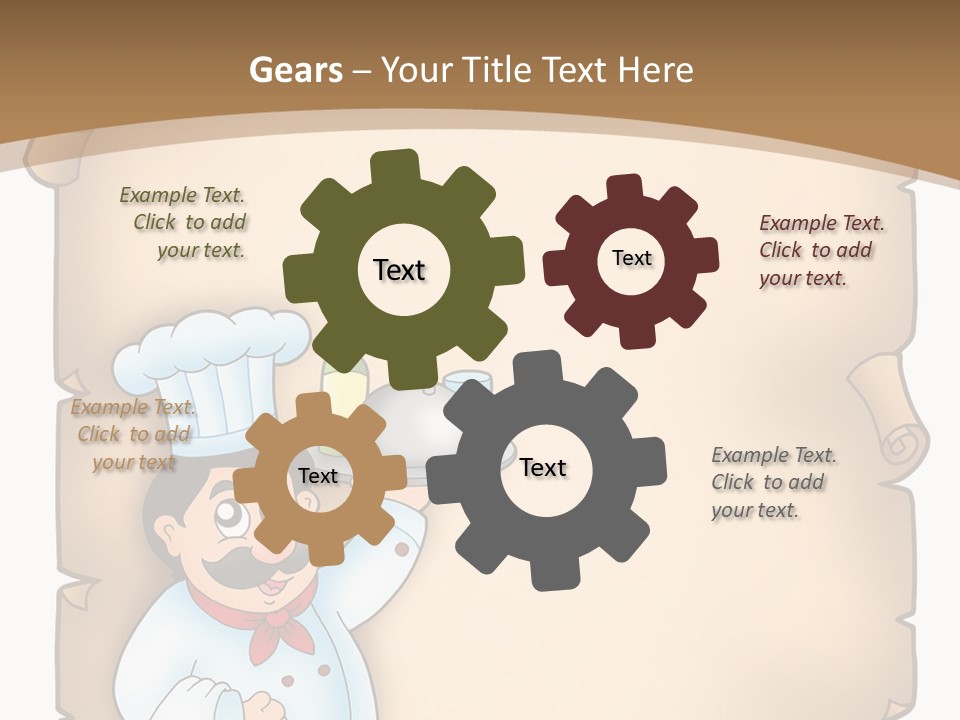 Cook Hat Parchment PowerPoint Template
