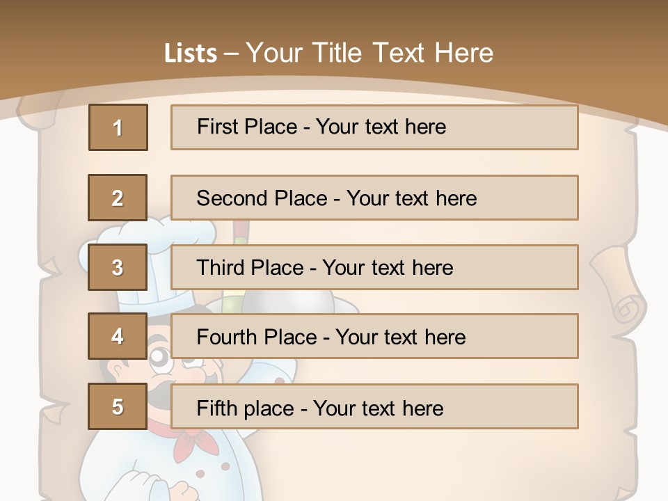 Cook Hat Parchment PowerPoint Template