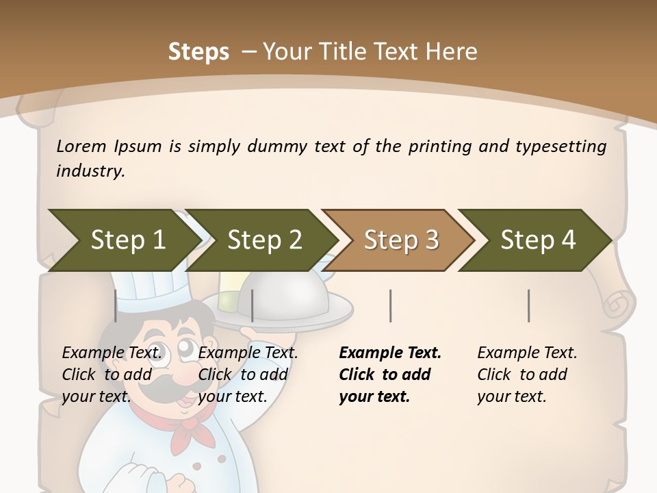 Cook Hat Parchment PowerPoint Template