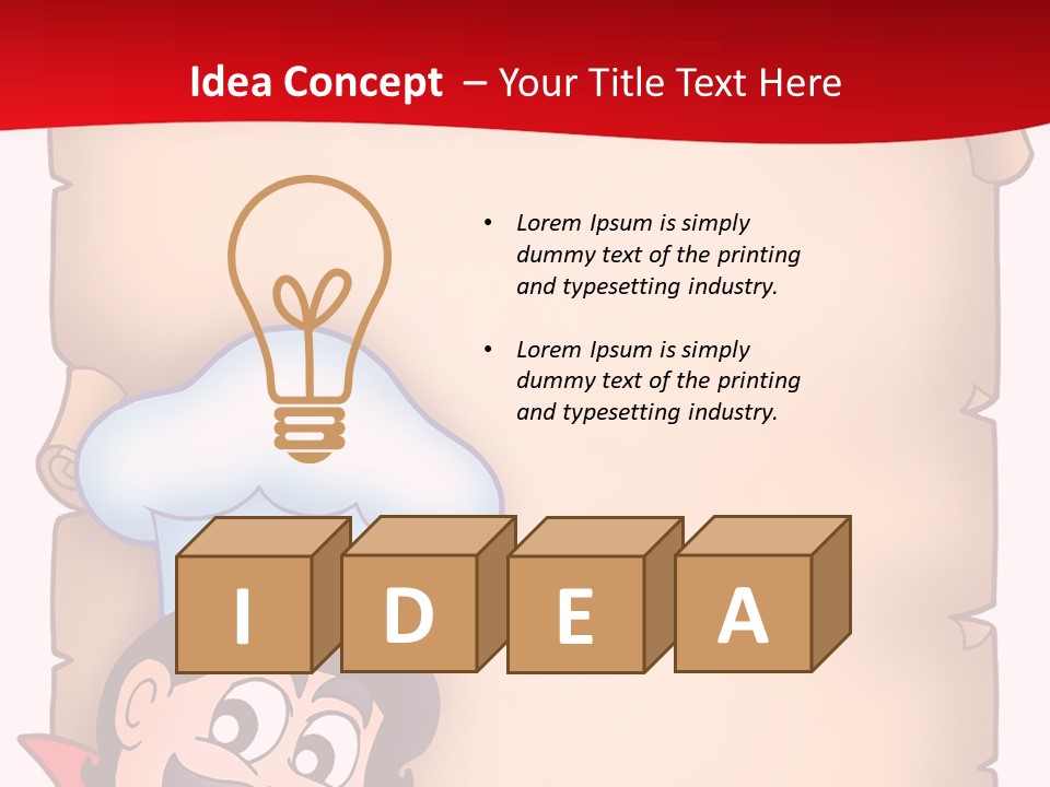 Eye Restaurant Chef PowerPoint Template