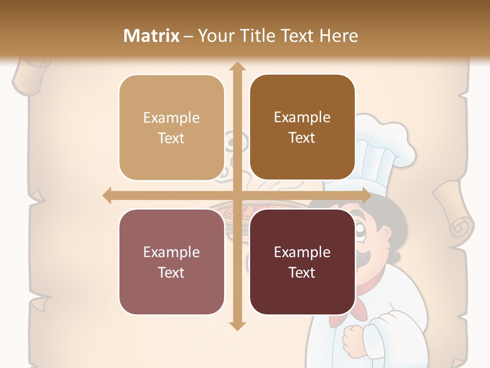 Pizzeria Draw Artwork PowerPoint Template