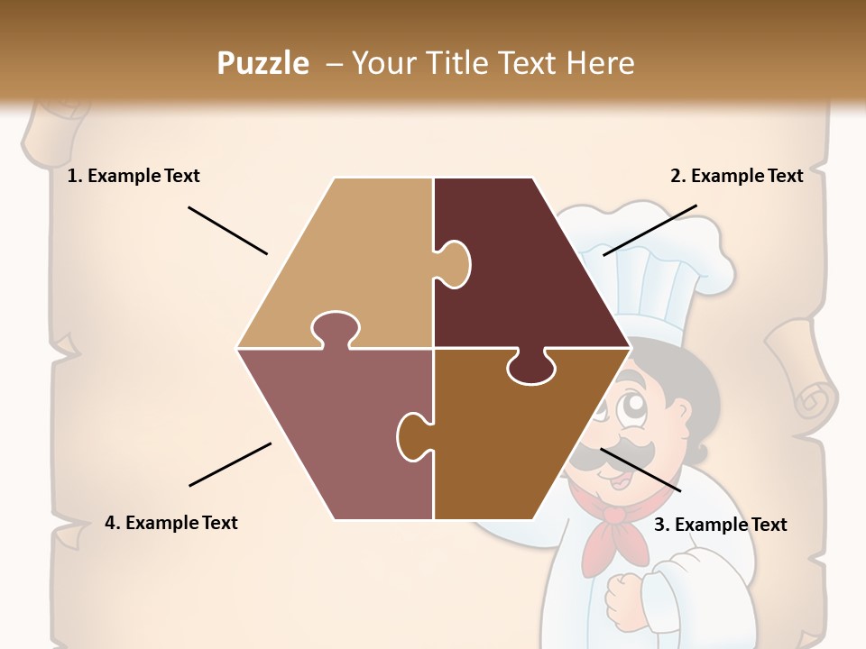 Pizzeria Draw Artwork PowerPoint Template