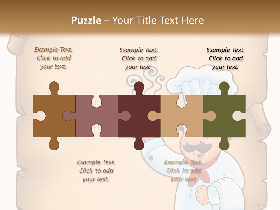 Pizzeria Draw Artwork PowerPoint Template