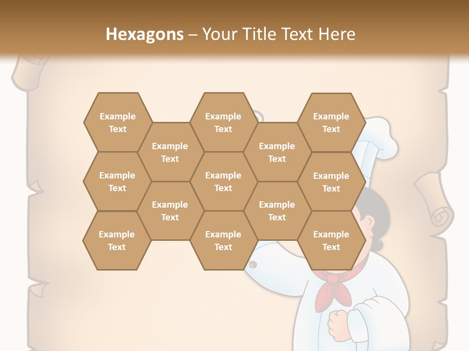 Pizzeria Draw Artwork PowerPoint Template