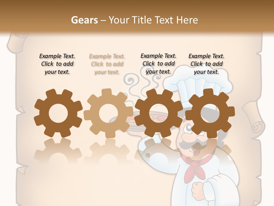 Pizzeria Draw Artwork PowerPoint Template