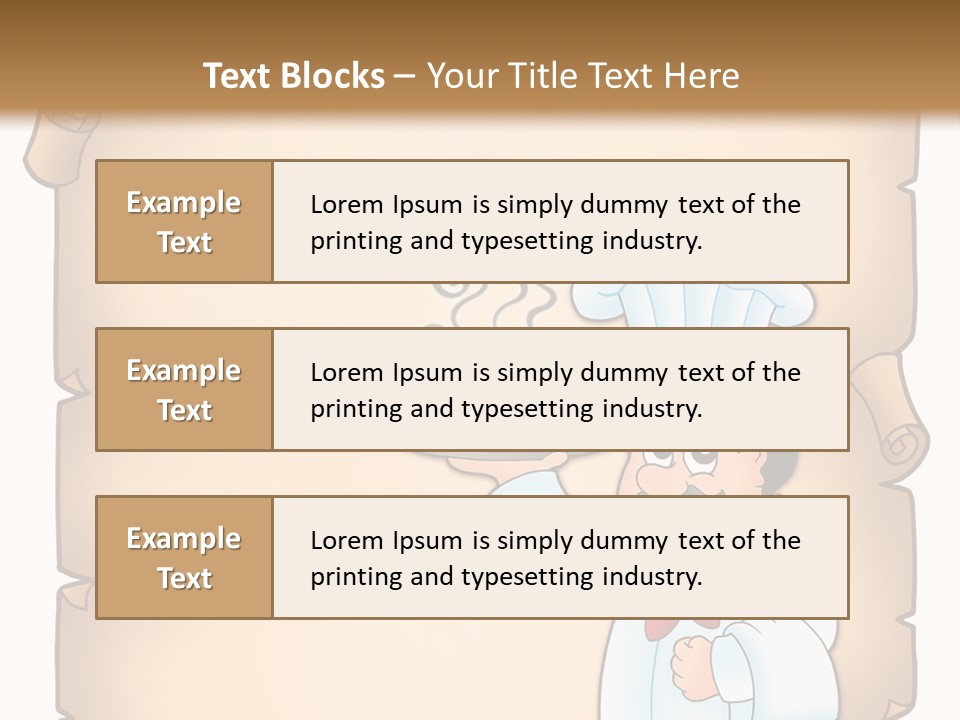 Pizzeria Draw Artwork PowerPoint Template