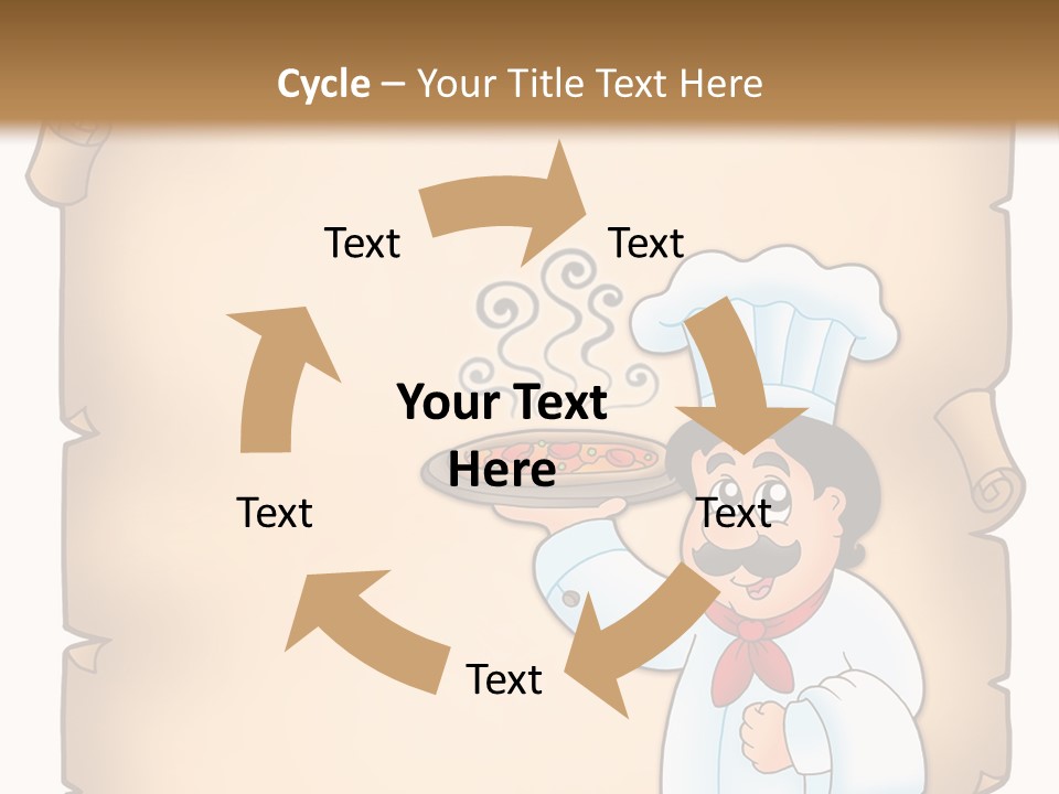 Pizzeria Draw Artwork PowerPoint Template