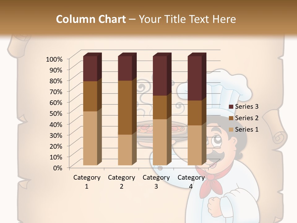 Pizzeria Draw Artwork PowerPoint Template