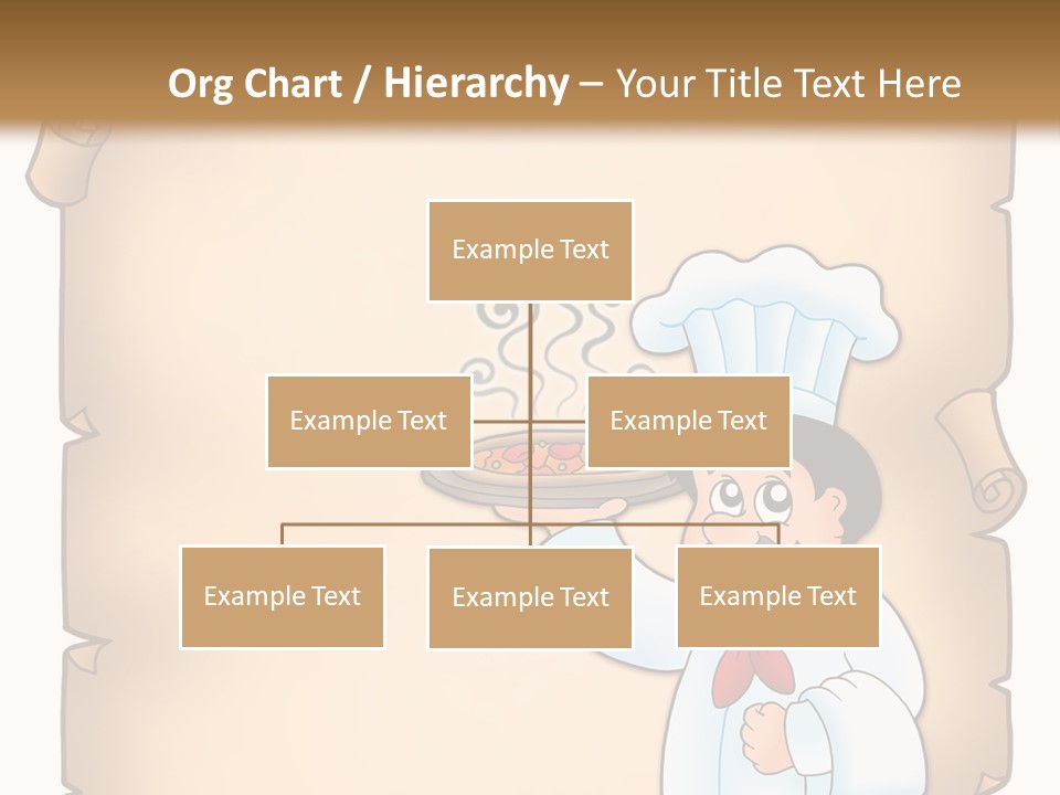 Pizzeria Draw Artwork PowerPoint Template