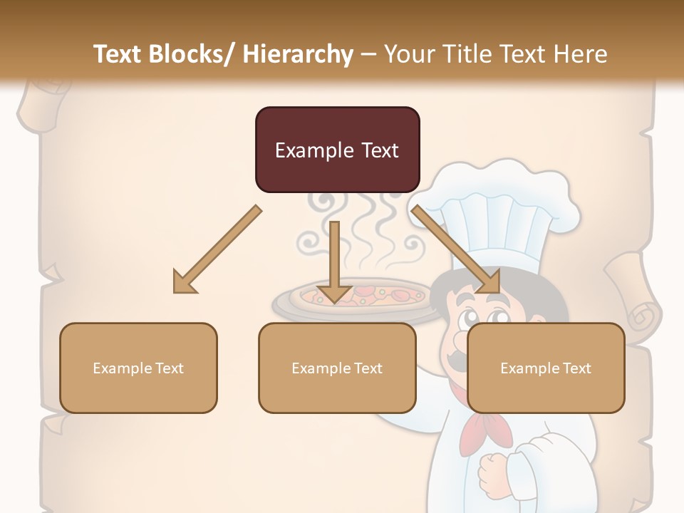 Pizzeria Draw Artwork PowerPoint Template