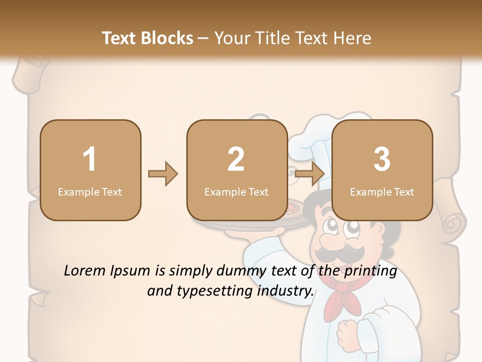Pizzeria Draw Artwork PowerPoint Template