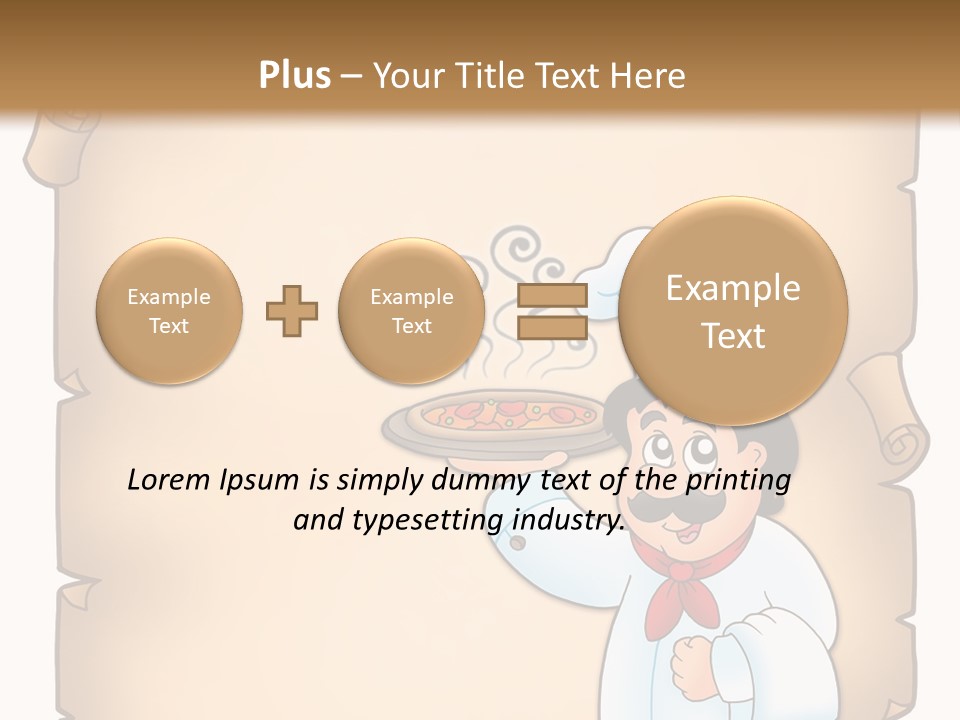 Pizzeria Draw Artwork PowerPoint Template