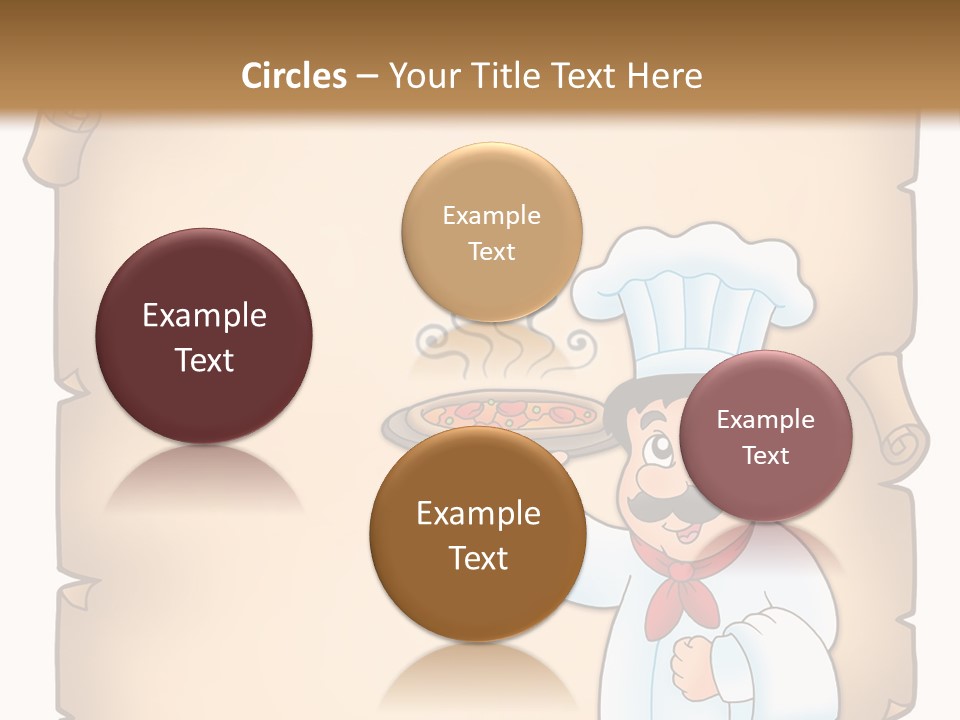 Pizzeria Draw Artwork PowerPoint Template