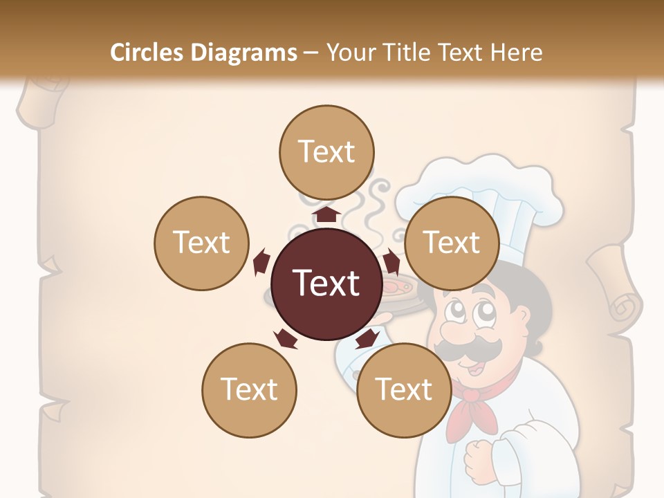 Pizzeria Draw Artwork PowerPoint Template