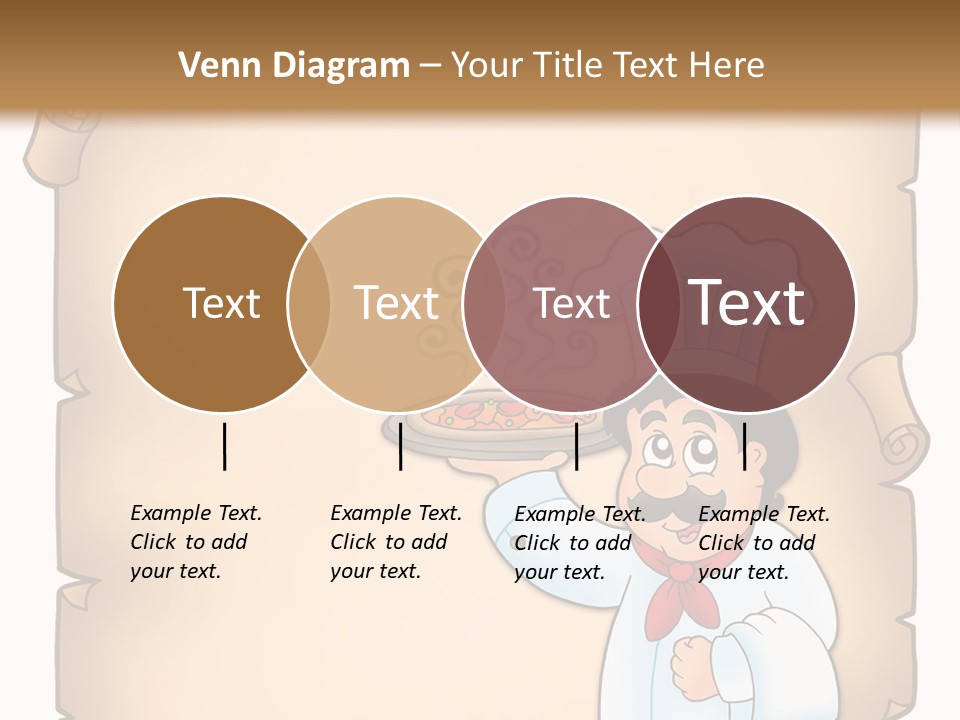 Pizzeria Draw Artwork PowerPoint Template