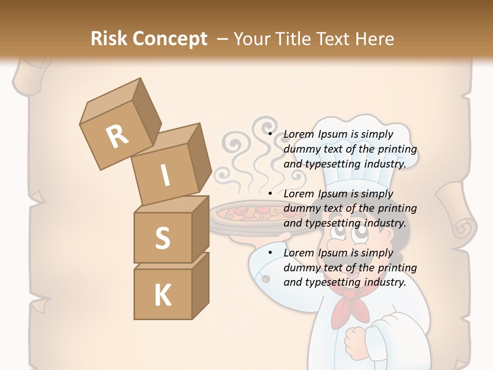 Pizzeria Draw Artwork PowerPoint Template