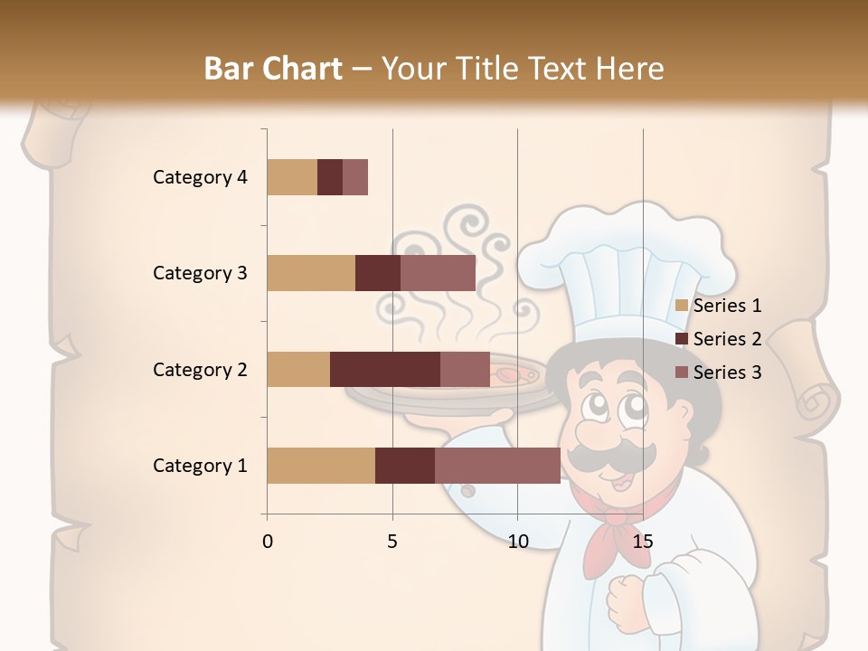 Pizzeria Draw Artwork PowerPoint Template