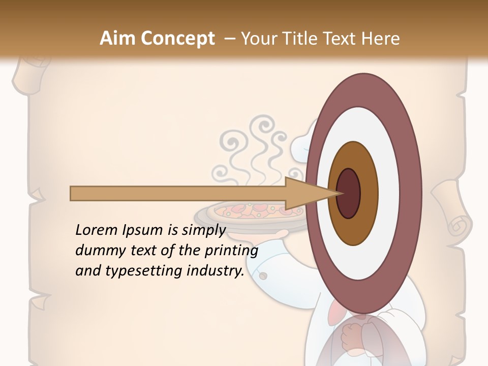 Pizzeria Draw Artwork PowerPoint Template