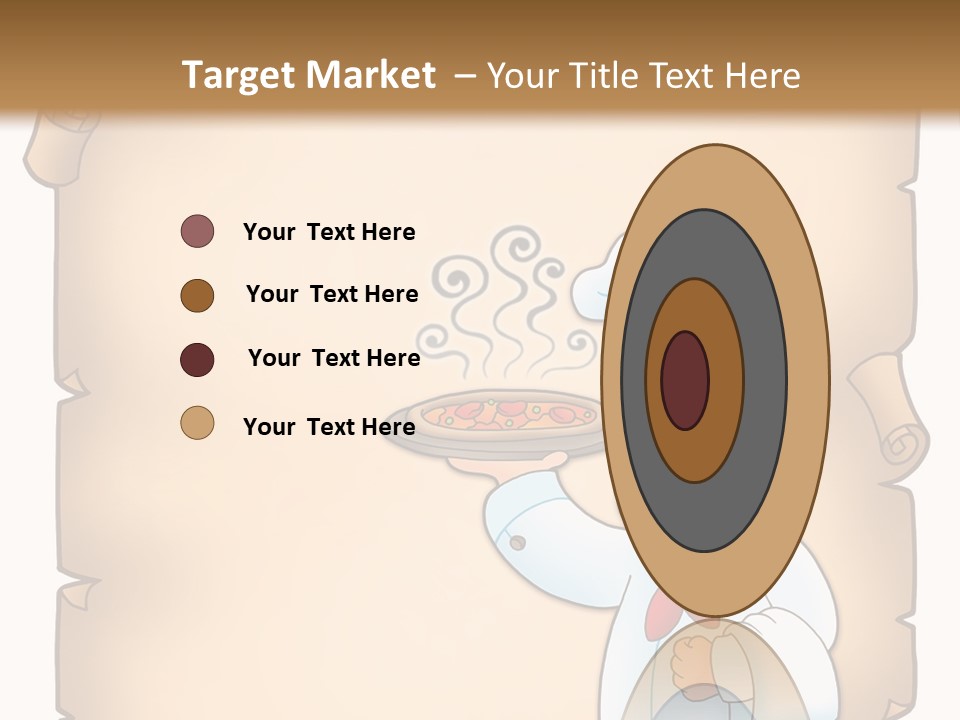 Pizzeria Draw Artwork PowerPoint Template