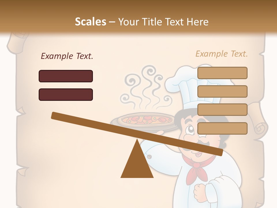 Pizzeria Draw Artwork PowerPoint Template