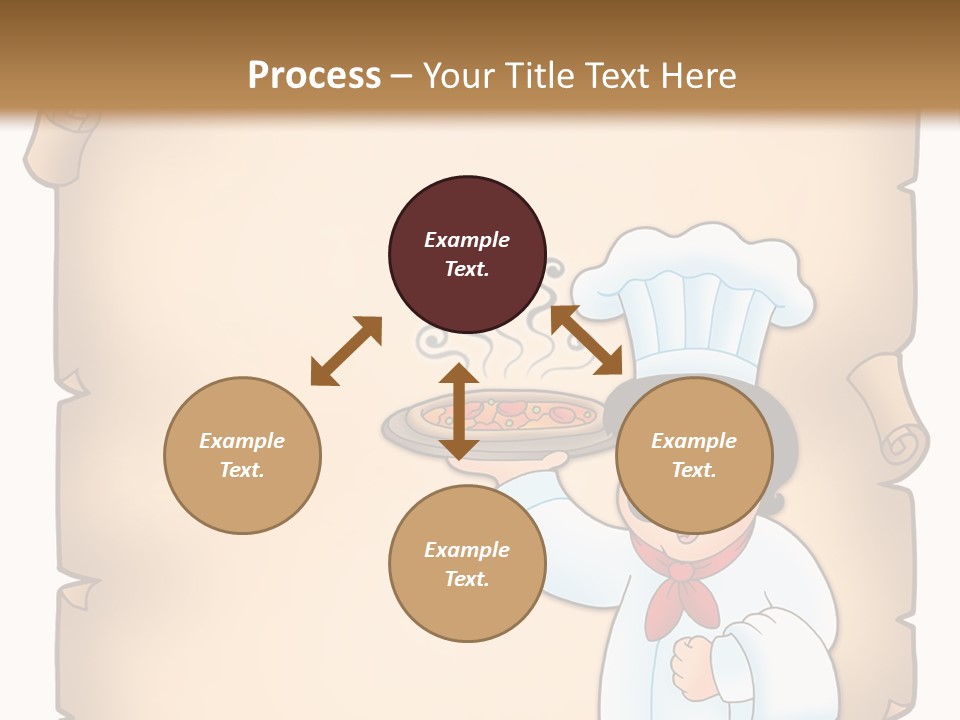 Pizzeria Draw Artwork PowerPoint Template