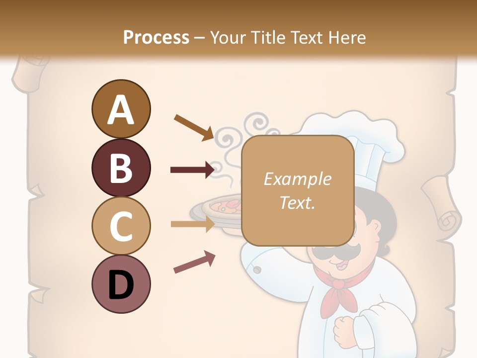 Pizzeria Draw Artwork PowerPoint Template
