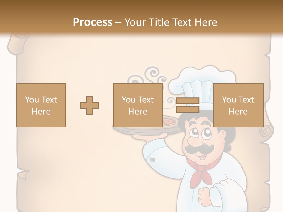 Pizzeria Draw Artwork PowerPoint Template