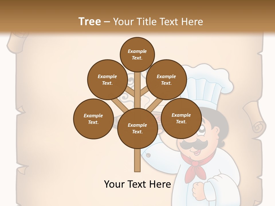 Pizzeria Draw Artwork PowerPoint Template