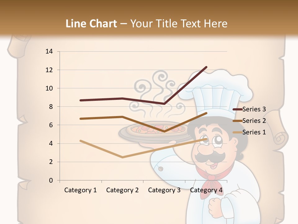 Pizzeria Draw Artwork PowerPoint Template